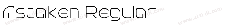 Astaken Regular字体转换